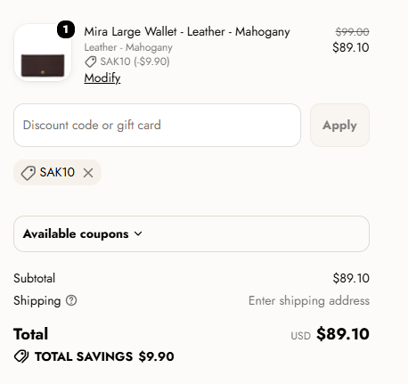 The Sak code verified screenshot
