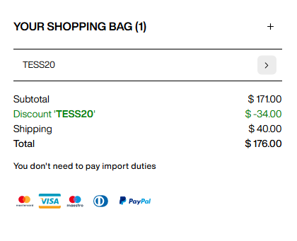 Tessabit code verified screenshot