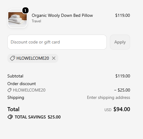 Holy Lamb Organics code verified screenshot