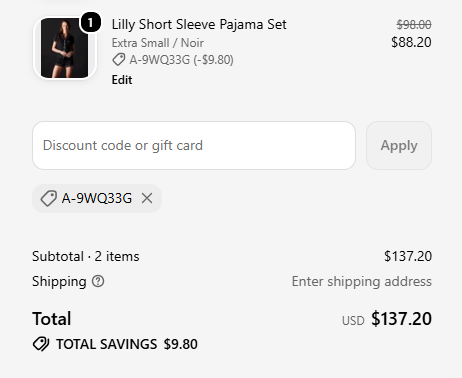 Journelle code verified screenshot