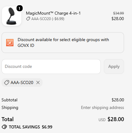 Scosche code verified screenshot