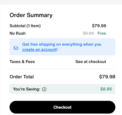 DSW code verified screenshot