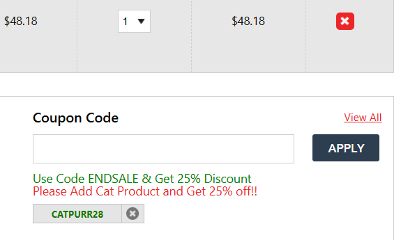 Canada Pet Care code verified screenshot