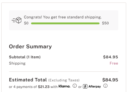 Victoria's Secret code verified screenshot
