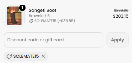 Vince Camuto code verified screenshot