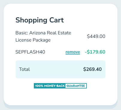 Aceable code verified screenshot