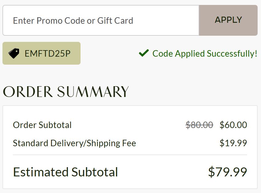 FTD code verified screenshot