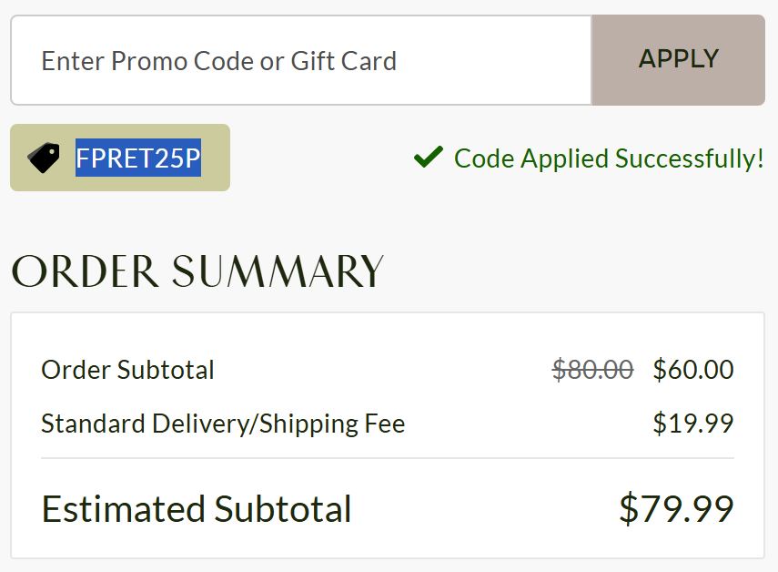 FTD code verified screenshot