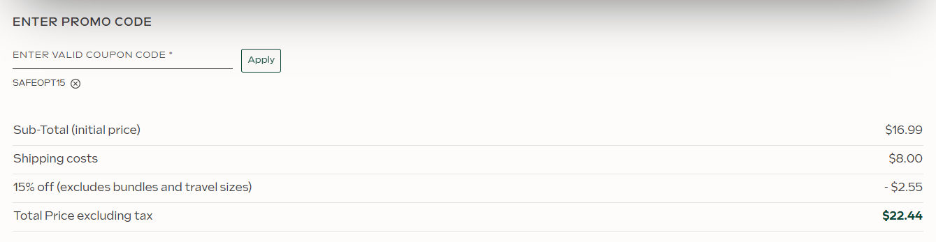 Weleda code verified screenshot