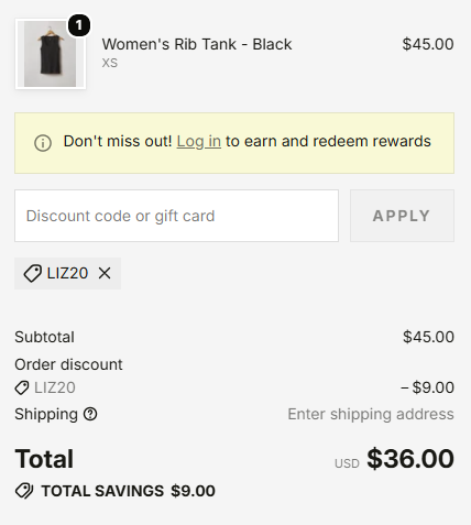 American Giant code verified screenshot