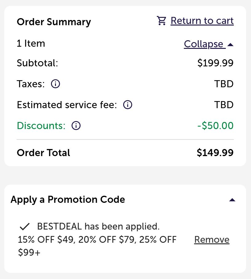 1800Flowers code verified screenshot