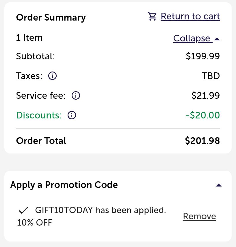 1800Flowers code verified screenshot