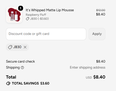 Julep code verified screenshot