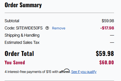 King Size code verified screenshot