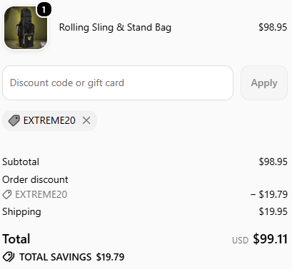 Extreme Restraints code verified screenshot
