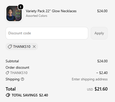 Windy City Novelties code verified screenshot