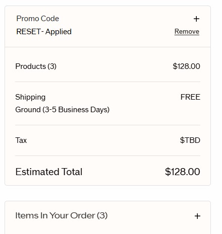 Shiseido code verified screenshot