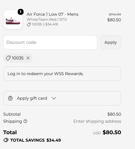 WSS code verified screenshot