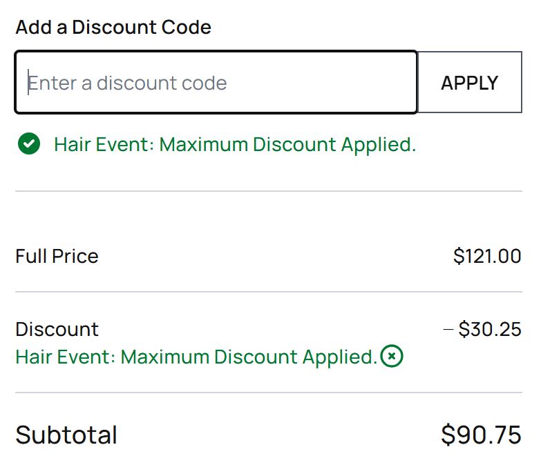 Dermstore code verified screenshot