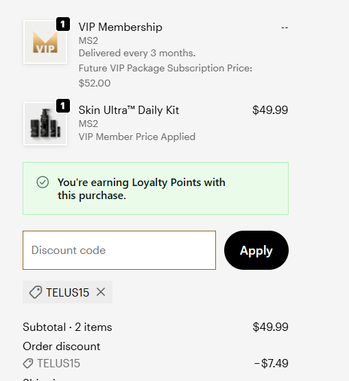 Manscaped code verified screenshot