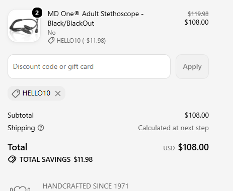 MDF Instruments code verified screenshot