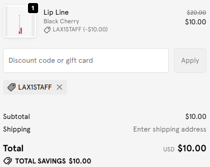 Glossier code verified screenshot