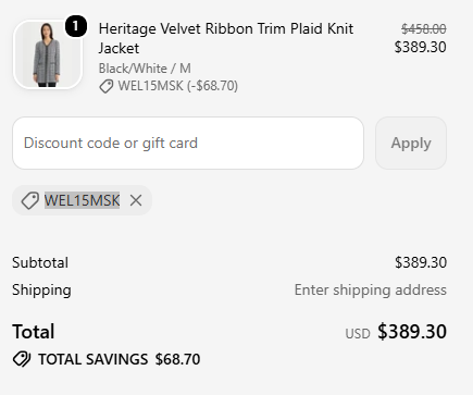 Misook code verified screenshot