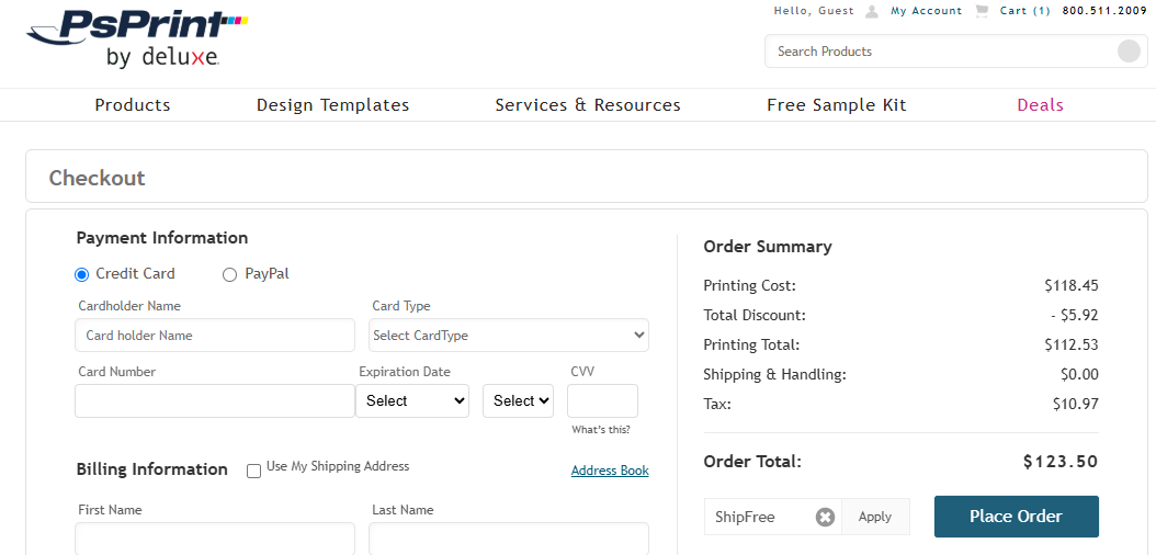 PsPrint code verified screenshot