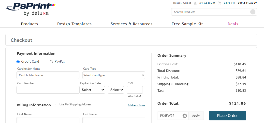 PsPrint code verified screenshot
