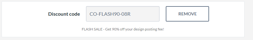 DesignCrowd code verified screenshot