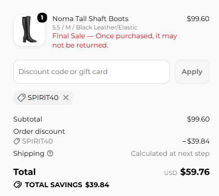 Easy Spirit code verified screenshot