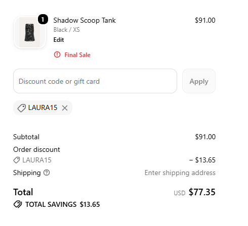 Elie Tahari code verified screenshot