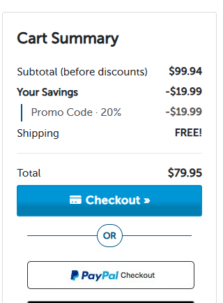 Discount Filters code verified screenshot