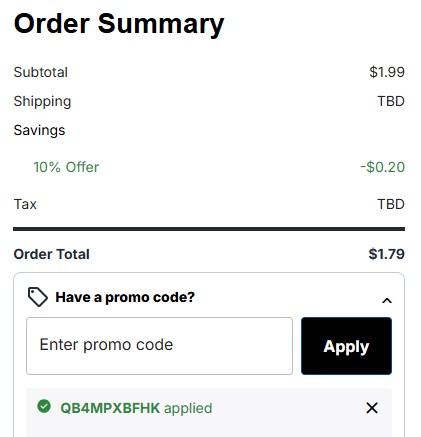 Overton's code verified screenshot