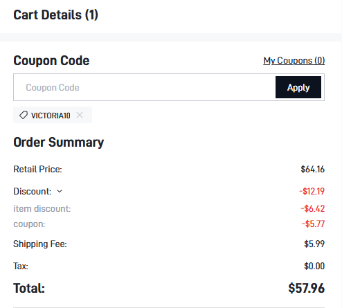 Missguided code verified screenshot