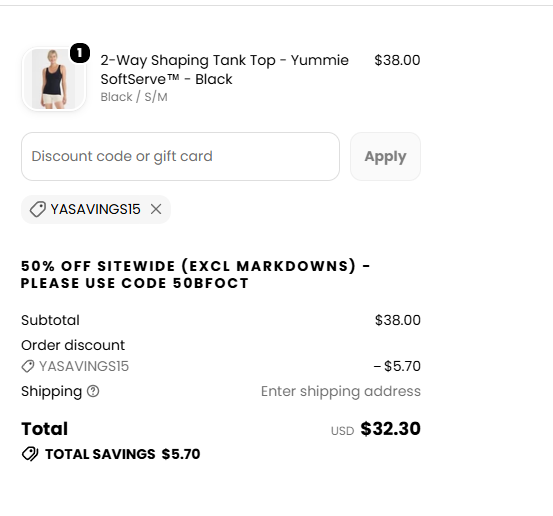Yummie code verified screenshot