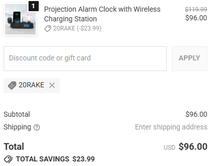 Sharper Image code verified screenshot