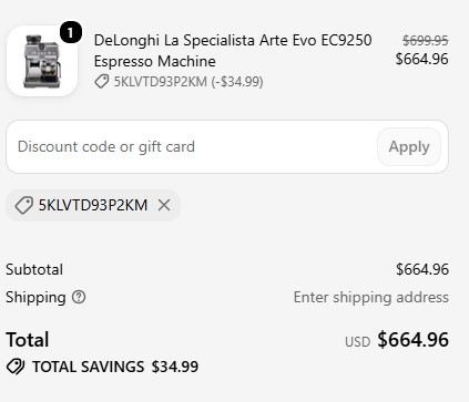 Seattle Coffee Gear code verified screenshot