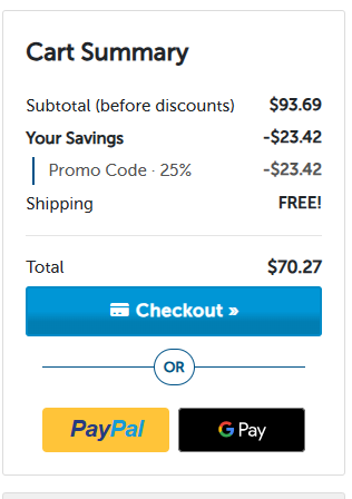 Discount Filters code verified screenshot